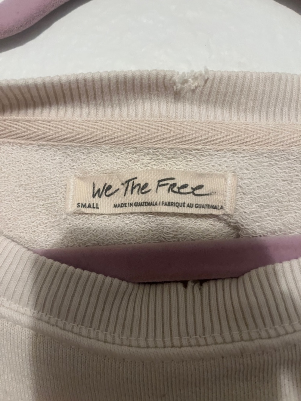 We the free- Camden Relaxed Cream Women's Pullover Sweatshirt - Picture 2 of 3